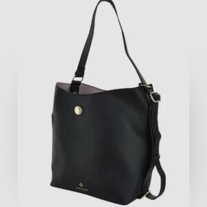 Nanette Lepore Black Shoulder Bag with Sleek Minimalist Design